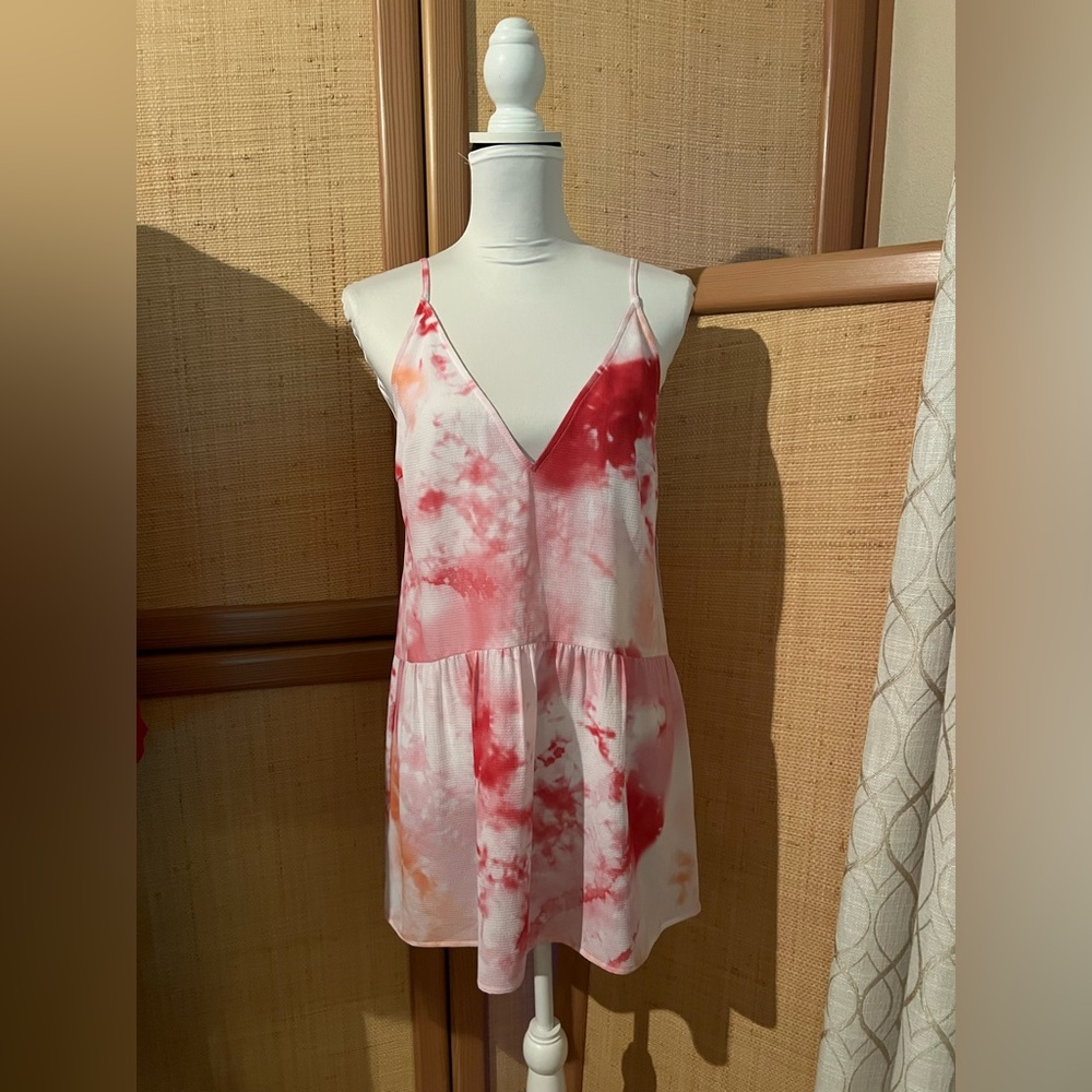 NWT Fortune Swimwear Autumn Tie Dye Crossback Beach Dress Small